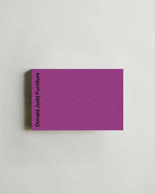 Donald Judd Furniture by Judd Foundation — book at SORT Vancouver