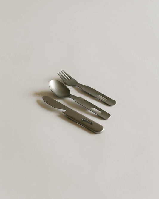Japanese Brushed Stainless Cutlery Set (3pcs)