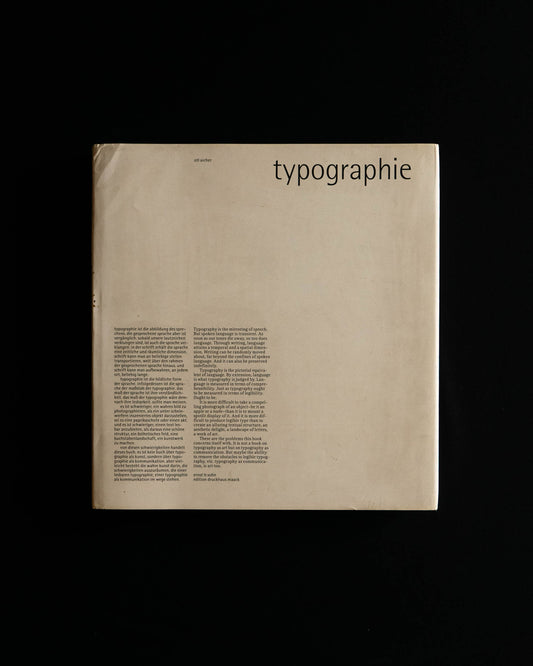 Typographie by Otl Aicher (English & German)