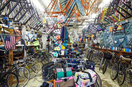 Blue Lug caps, bags, and bike accessories at SORT in Vancouver