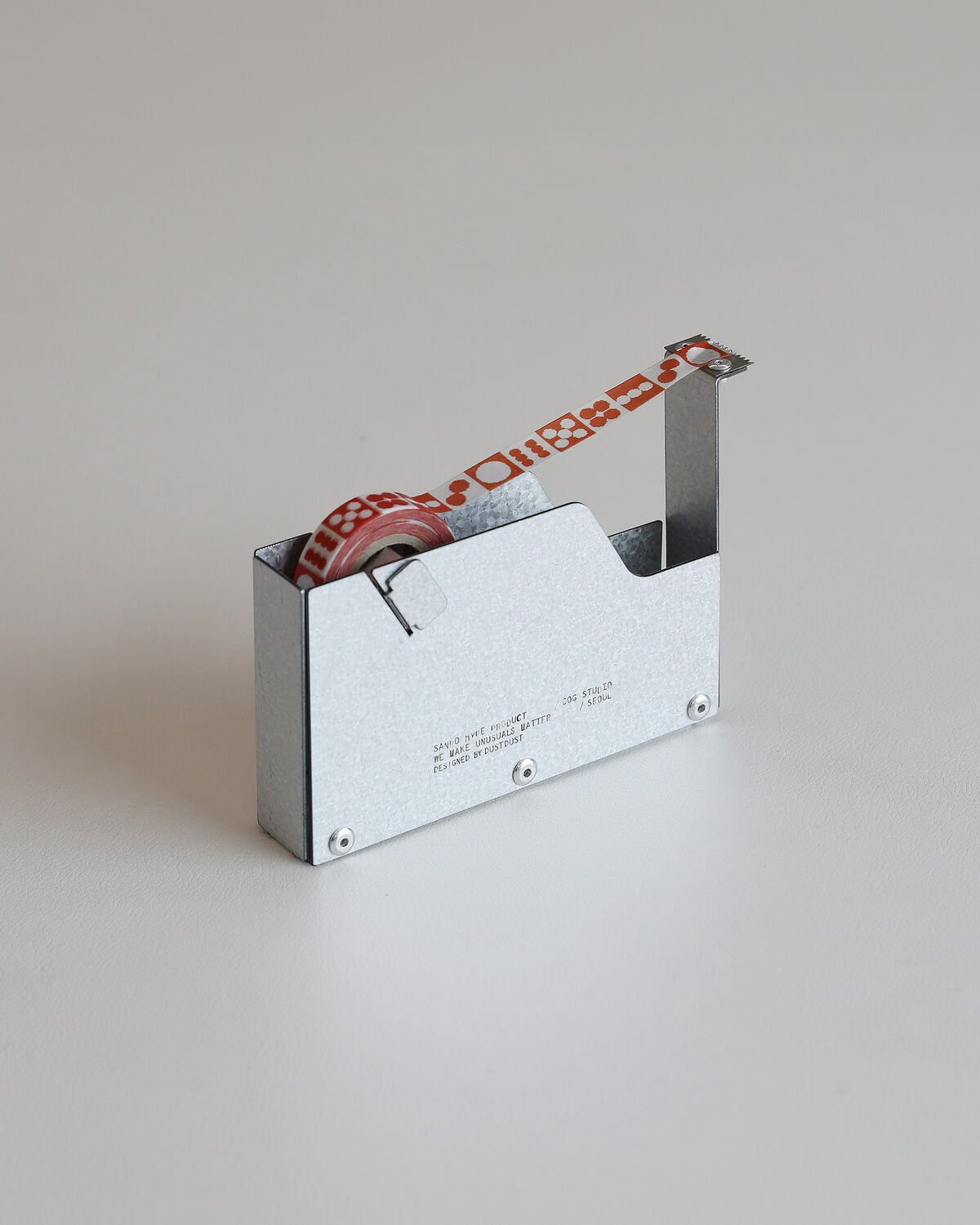 SANRO Level L Tape Cutter (M) — Galvanized Steel — steel tape dispenser at SORT Vancouver