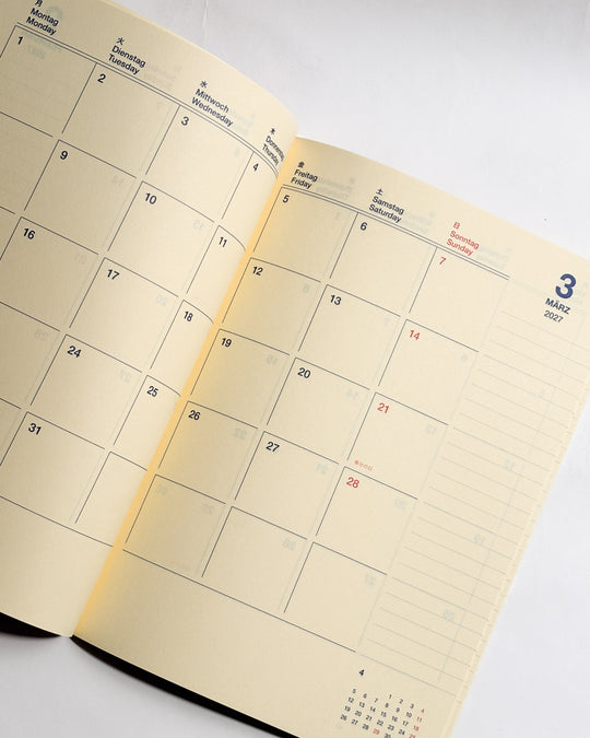 Rollbahn by Delfonics 2027 A5 Notebook Diary — Slim/Portable