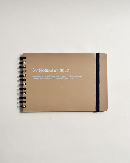 Rollbahn by Delfonics 2027 Horizontal L Diary — 140 Pages, Perforated Pages