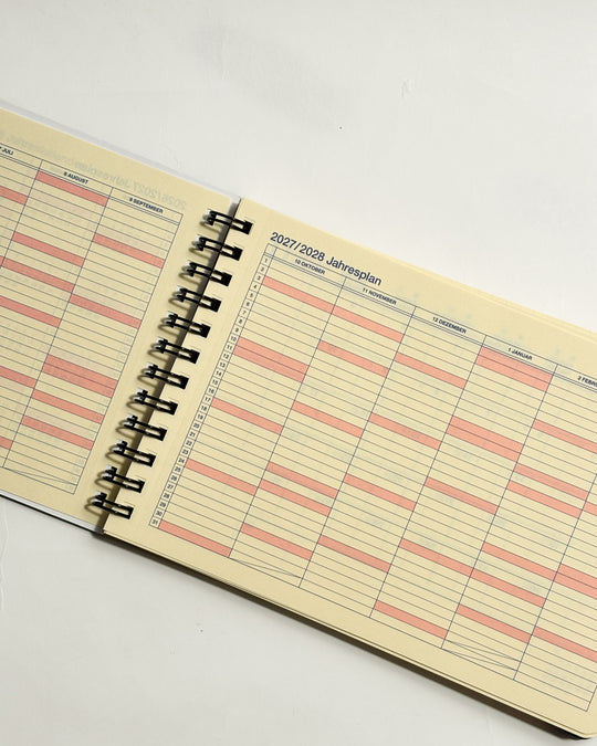 Rollbahn by Delfonics 2027 Horizontal L Diary — 140 Pages, Perforated Pages