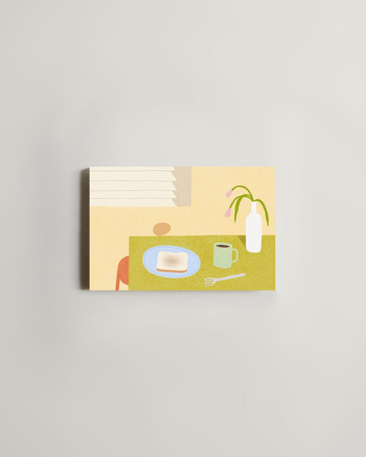 Breakfast Post Card by Joy Kim