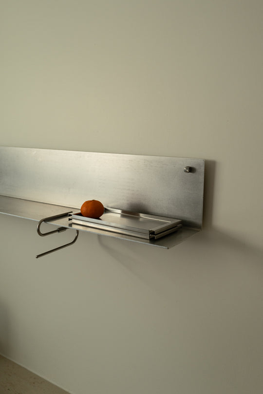 Rhombus Lab Aluminum Wall Shelf 1000 (Special Order) — Rhombus Lab, South Korea, at SORT Vancouver