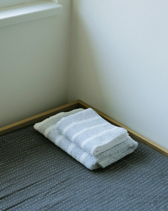 Japanese Premium Imabari Striped Hand Towel - 34 × 80 cm