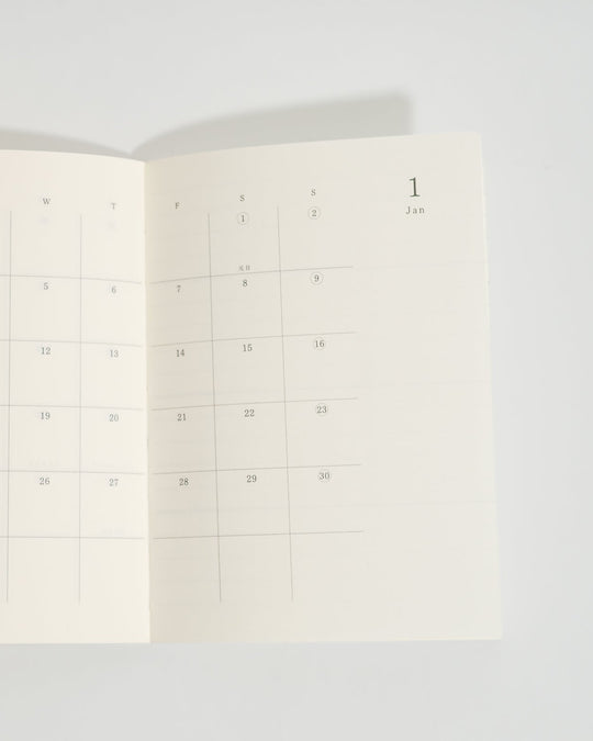 Midori MD 2027 Notebook Diary — A6 Size