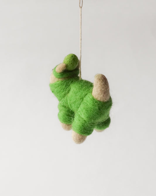 Felt Ornament — Lee (Cat in Puffa)