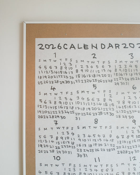 2026 CALENDAR POSTER by AONA HAYASHI - A2 Size