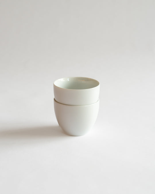 White Porcelain Tea Cup — 2008 Good Design Award Winner — Japanese porcelain, at SORT Vancouver