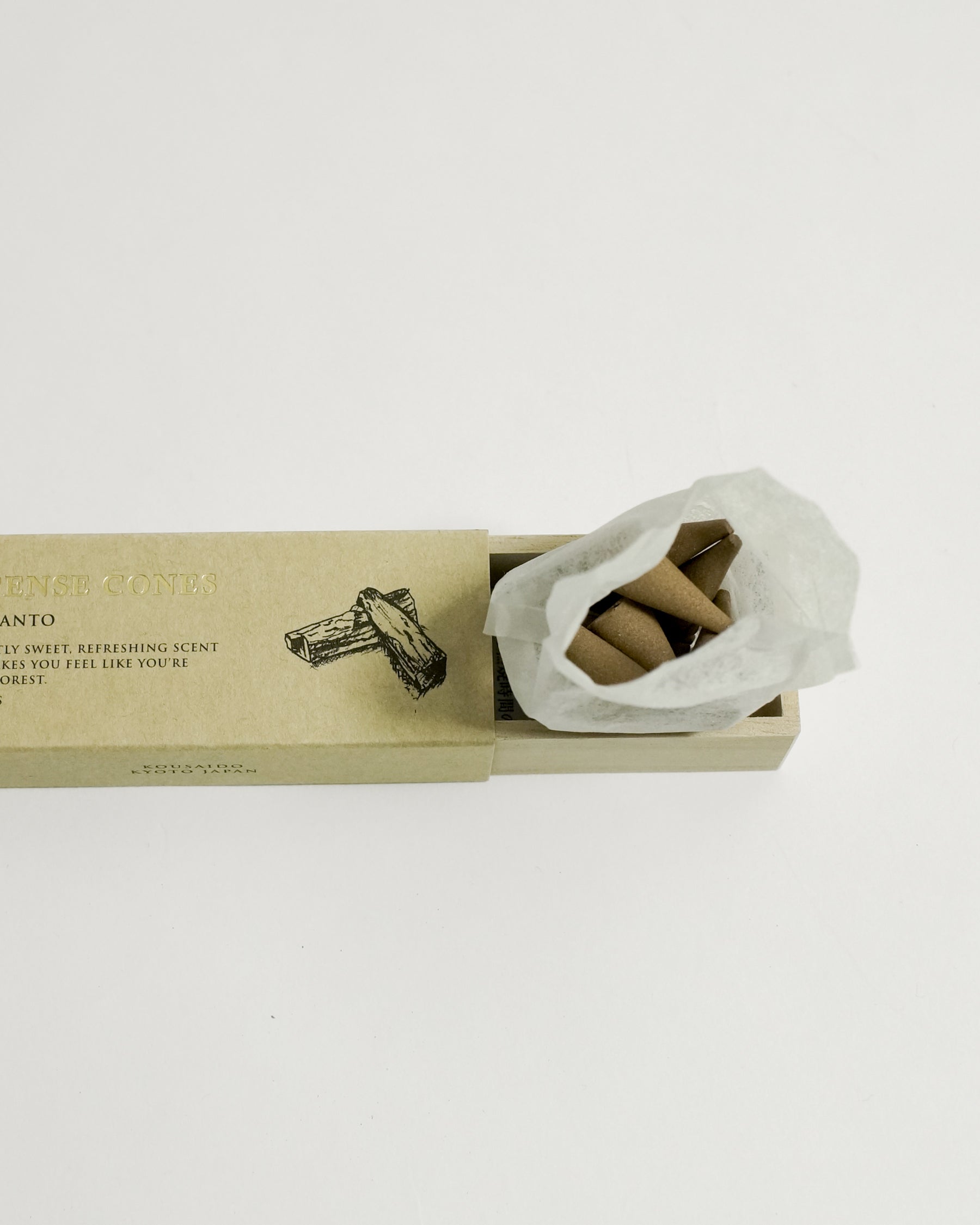 Kousaido Incense Cones - Palosanto (10 pieces) — Kousaido, Japan, at SORT Vancouver