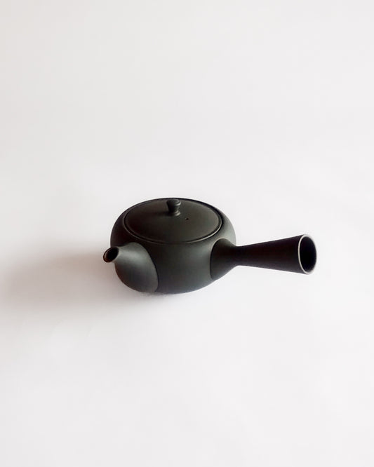 Made in Japan Traditional Black Teapot with Side Handle