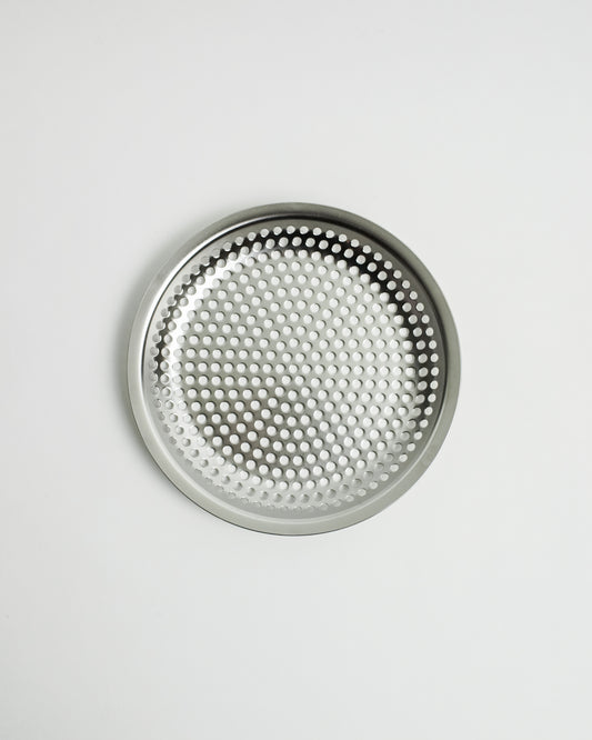 Makanai Stainless Steel Round Flat Strainer, 13 cm, by Conte