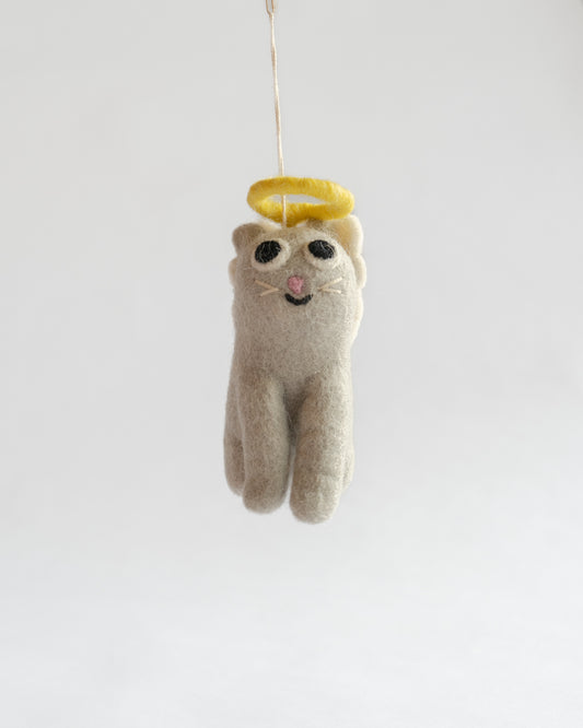 Felt Ornament — Gabby (Cat Angel)