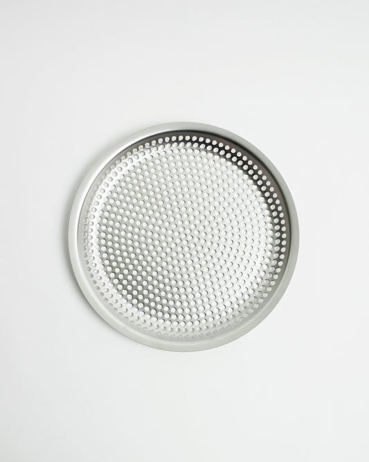 Makanai Stainless Steel Round Flat Strainer, 18 cm, by Conte