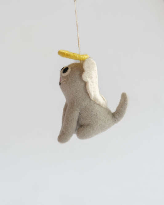 Felt Ornament — Gabby (Cat Angel)