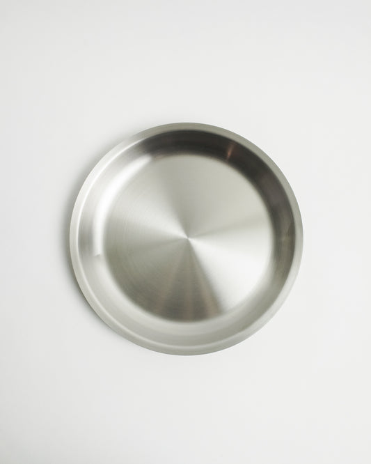 Makanai Stainless Steel Round Tray, 18 cm, by Conte