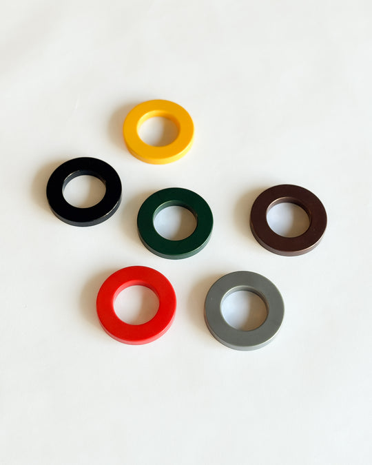 Coloured Rings for Ring-A-Date Calendar— Set of 3 — Italy, at SORT Vancouver