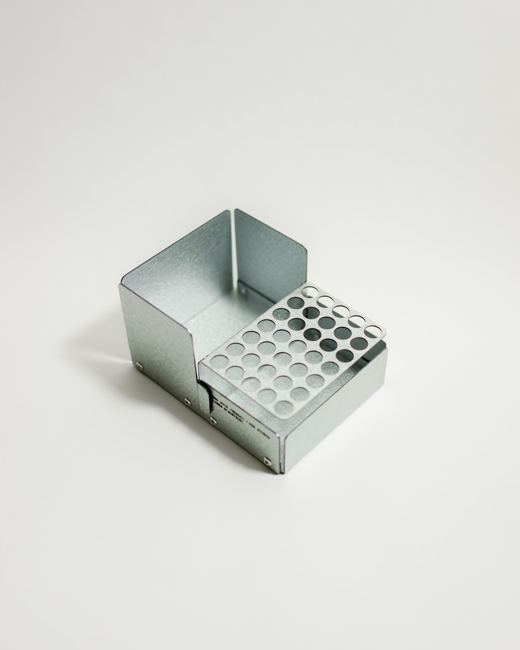 SANRO Level L Pencil Holder — Galvanized Steel — steel pencil holder at SORT Vancouver