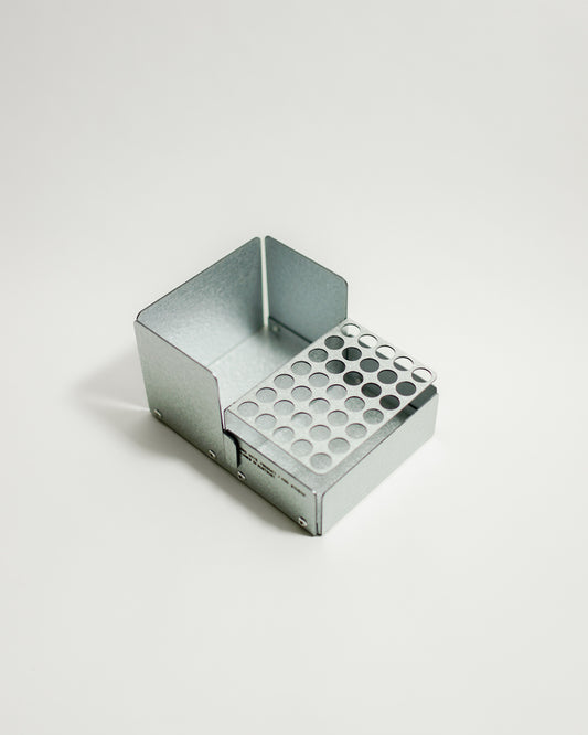 SANRO Level L Pencil Holder — Galvanized Steel — steel pencil holder at SORT Vancouver