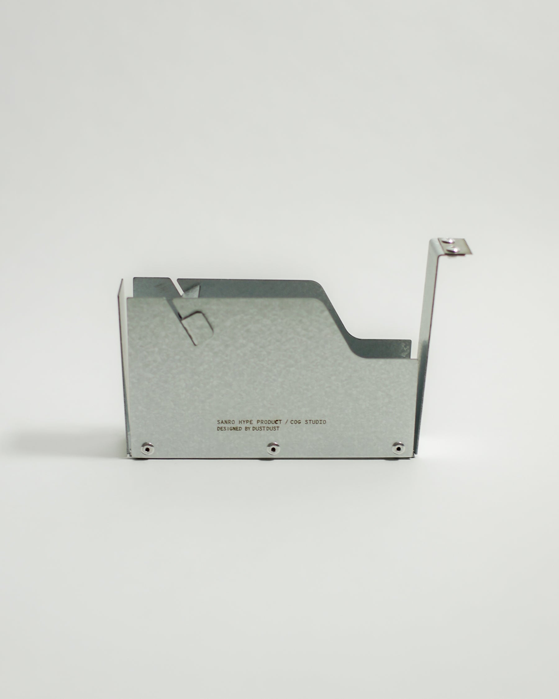 SANRO Level L Tape Cutter (M) — Galvanized Steel — steel tape dispenser at SORT Vancouver