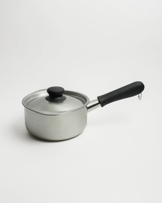 Sori Yanagi Stainless Steel Milk Pan 1.2L — Sori Yanagi, Japan, at SORT Vancouver