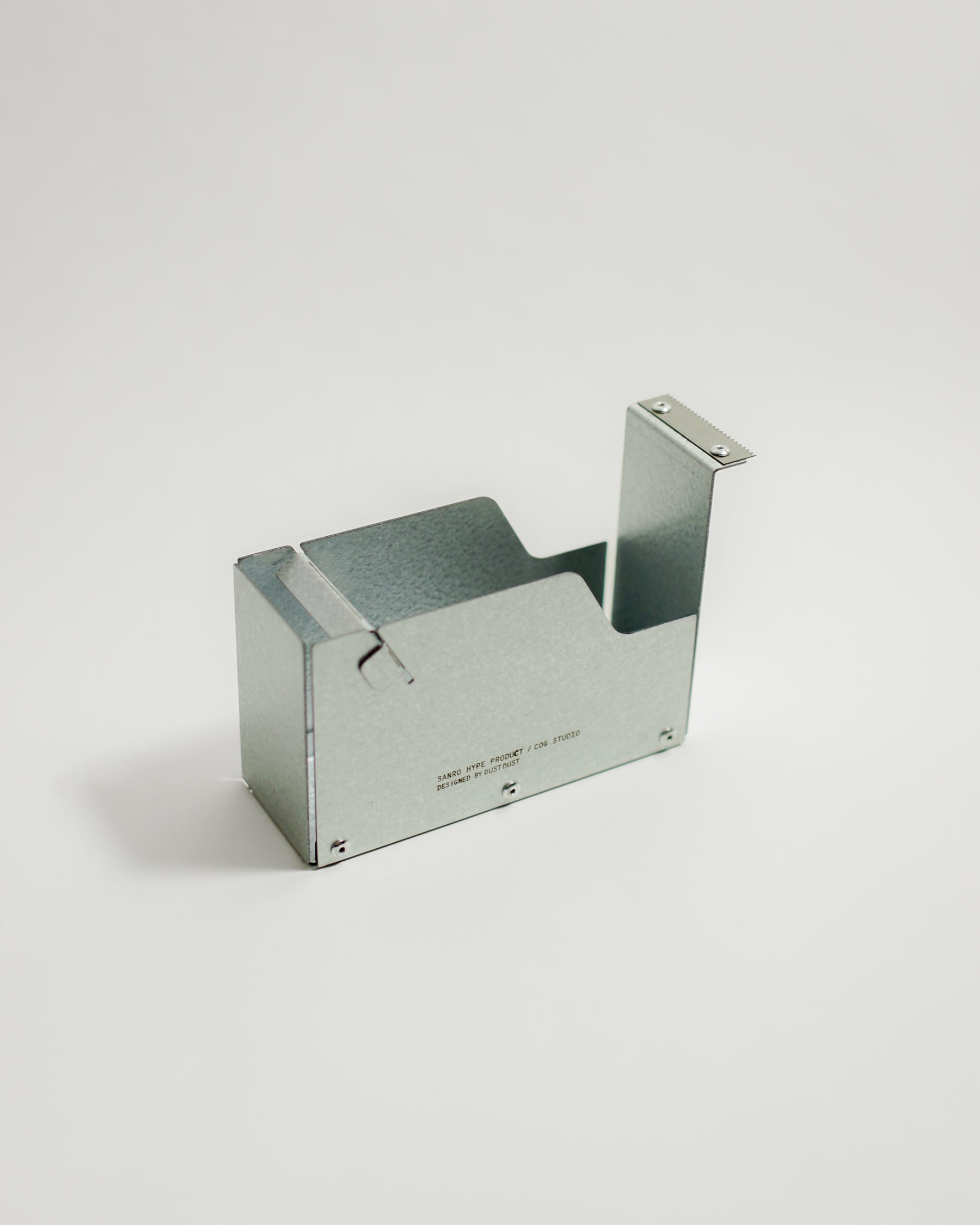 SANRO Level L Tape Cutter (L) — Galvanized Steel — steel tape dispenser at SORT Vancouver