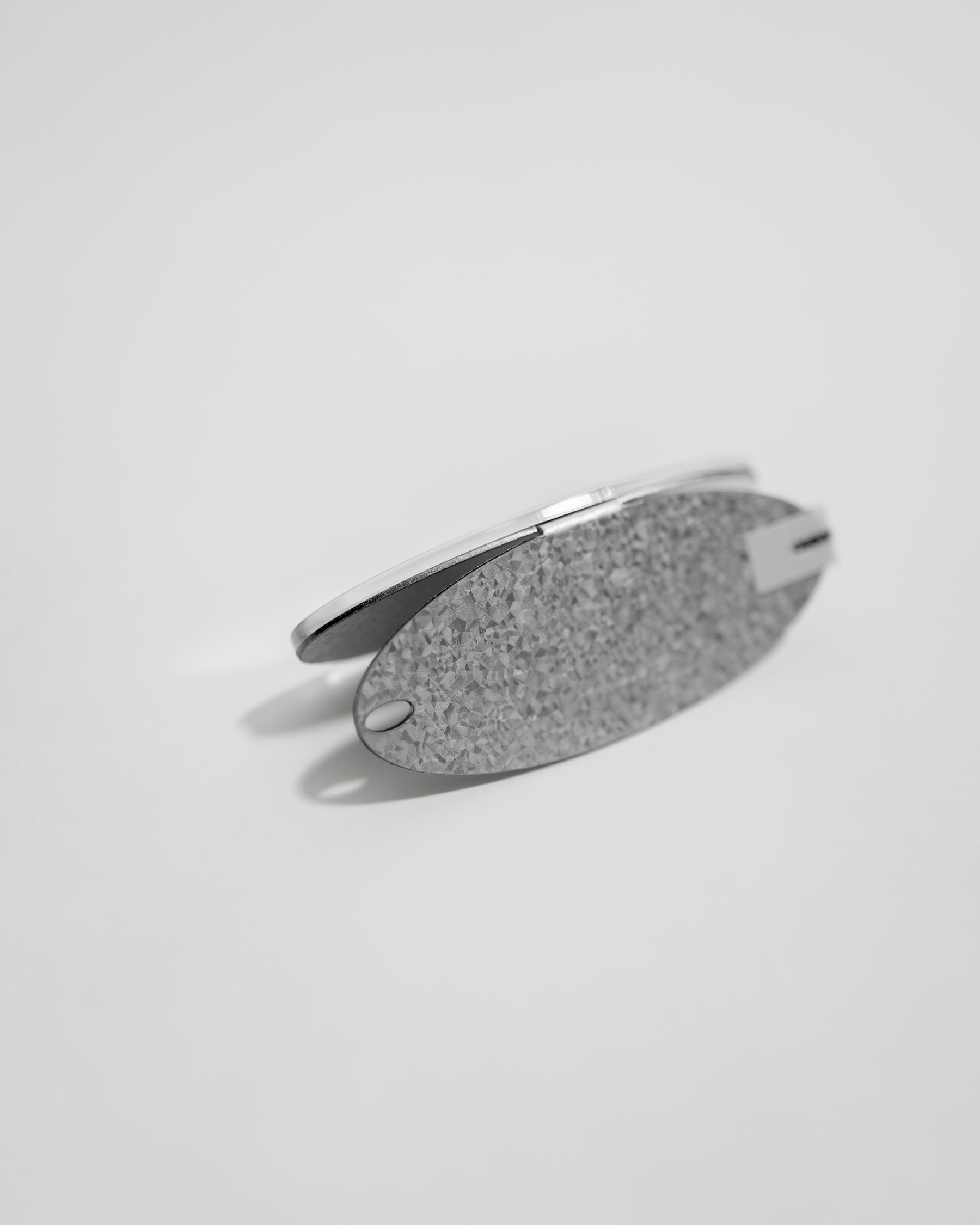 SANRO Mirror Chip — Mini Stand Mirror — steel stand mirror at SORT Vancouver