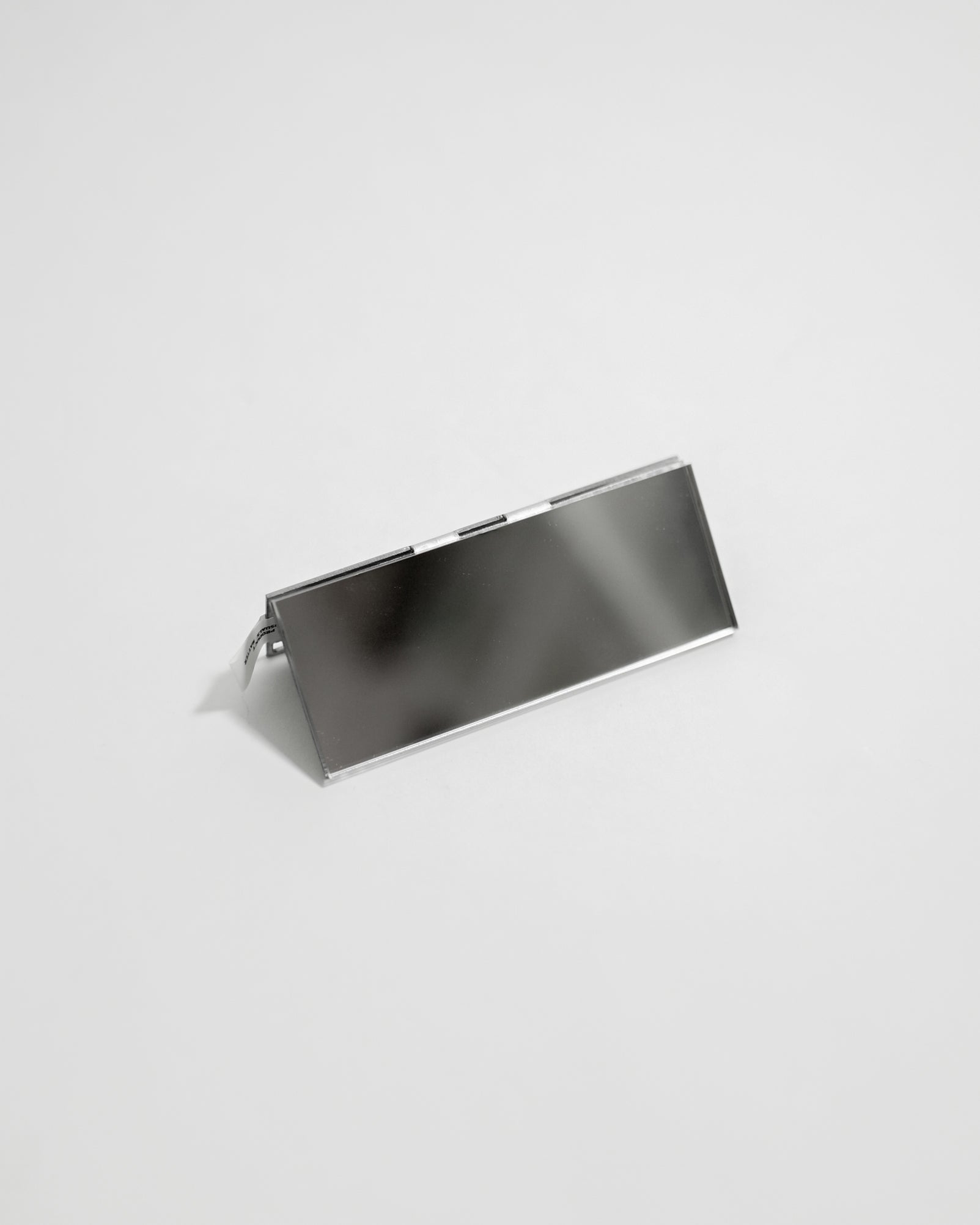 SANRO Mirror Chip — Mini Stand Mirror — steel stand mirror at SORT Vancouver
