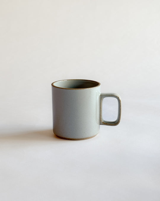 Hasami Porcelain Mug Cup 13oz (Gloss Gray) — Hasami ware, Japan, at SORT Vancouver