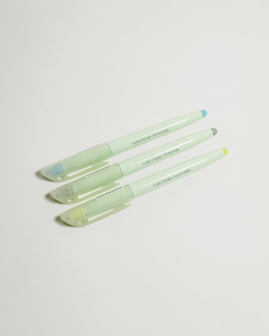Craft Design Technology Frixion Highlighter - 3 Colour Pack — Craft Design Technology, Japan, at SORT Vancouver
