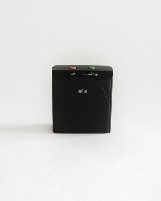 Braun BC05 Travel Analogue Alarm Clock - Black