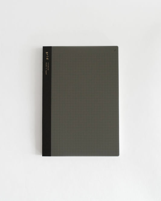 isshoni. B5 Size Notebook with Index & Page Numbers - Grid, 96 pages