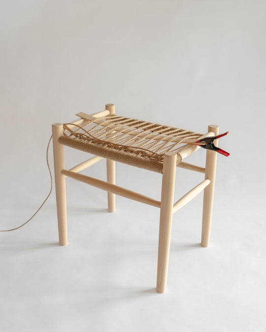 Japanese Hinoki Wood Paper Cord DIY Stool Kit (Regular) — Hinoki wood DIY kit, Japan, at SORT Vancouver