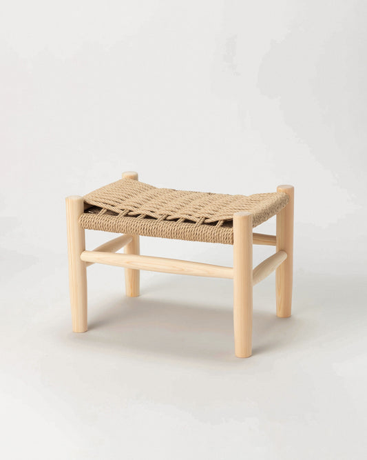 Japanese Hinoki Wood Paper Cord Stool Kit (Mini)