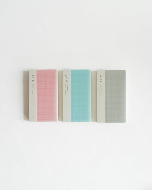 isshoni. Mini Notebook with Index & Page Numbers - Grid, 192 pages