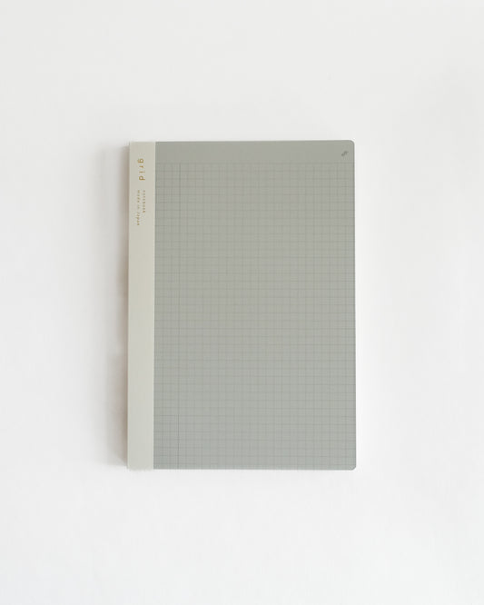 isshoni. B5 Size Notebook with Index & Page Numbers - Grid, 96 pages