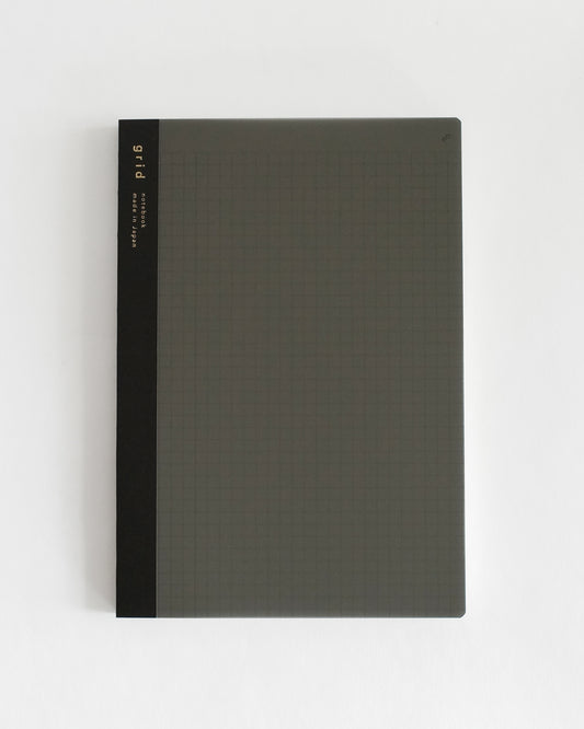 isshoni. B5 Size Notebook with Index & Page Numbers - Grid, 96 pages