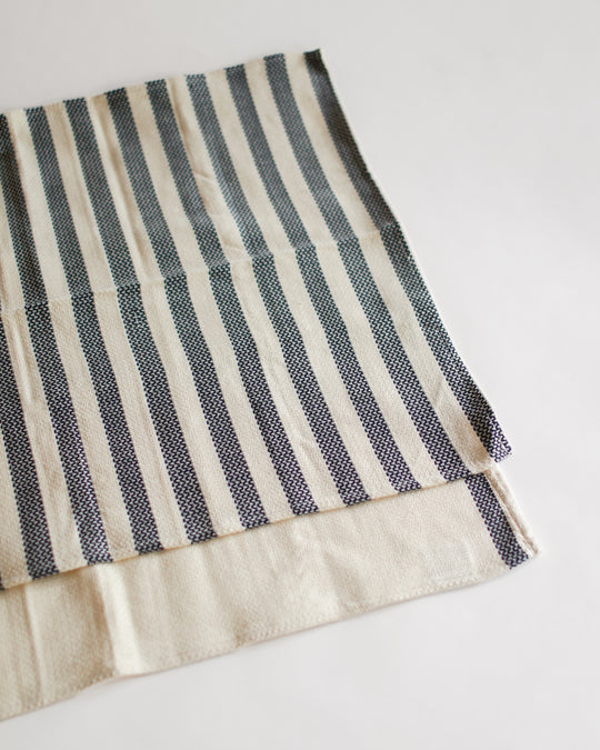 100% Cotton Stripped Cream Tea Towel — Set of 2 (by Fair Trade Egypt) — Fair Trade Egypt, at SORT Vancouver