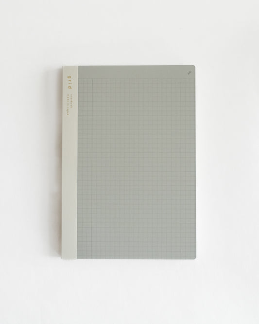 isshoni A5 Size Notebook with Index & Page Numbers - Grid, 192 pages