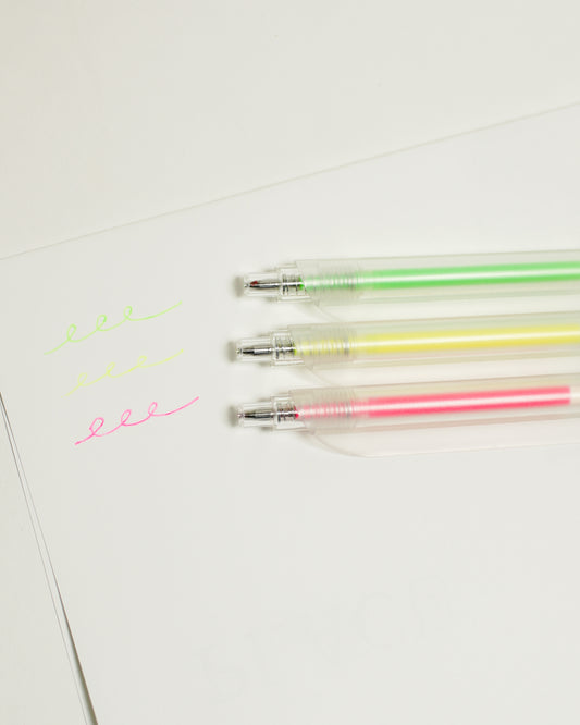 Clipen Pen — Neon (Neon Color Ink, 0.7mm) — clip pen at SORT Vancouver