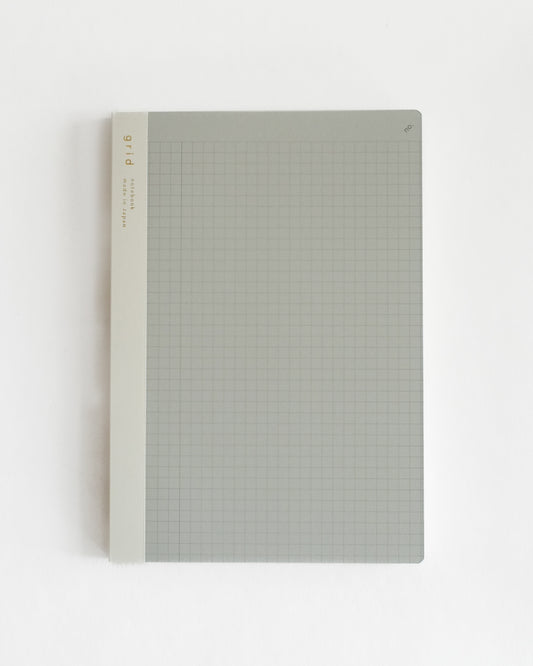 isshoni. B5 Size Notebook with Index & Page Numbers - Grid, 96 pages