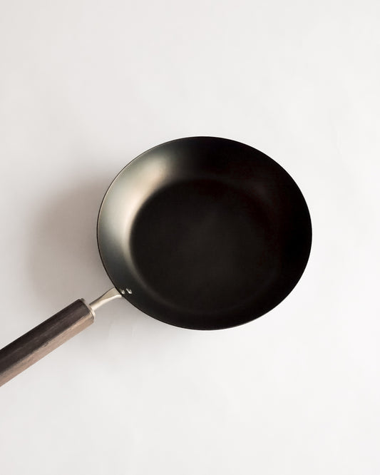 Made in Japan Steel Frying Pan with Bamboo Handle - Ø9.5" × D2"
