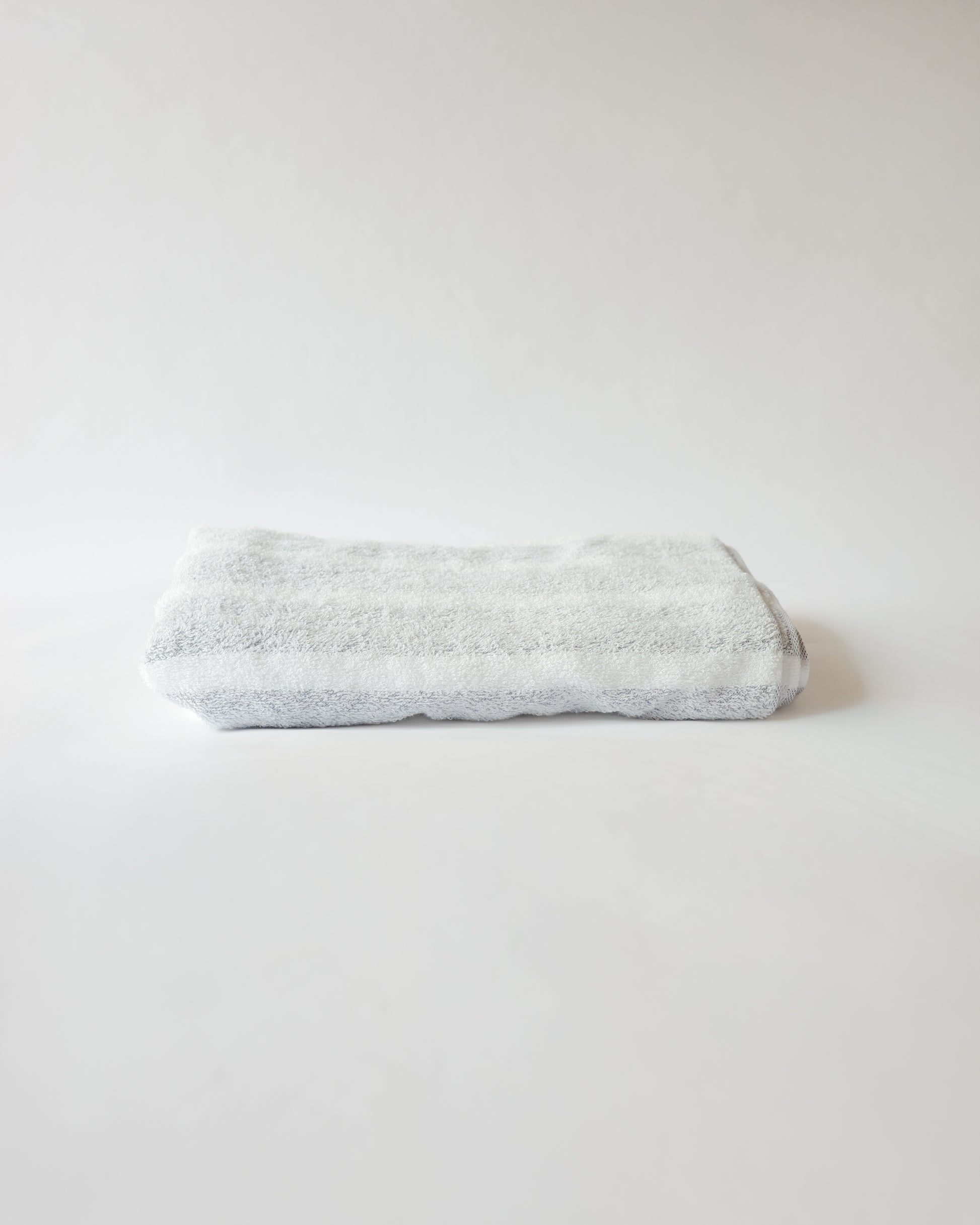 Japanese Premium Imabari Striped Bath Towel (272g Fall/Winter) folded — available at SORT Vancouver design store