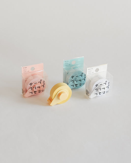 Yamato Sticky Note Tape Roll with Clip & Magnet