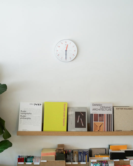 BC26 Braun Time Teachers Wall Clock - White — Braun, Germany, at SORT Vancouver