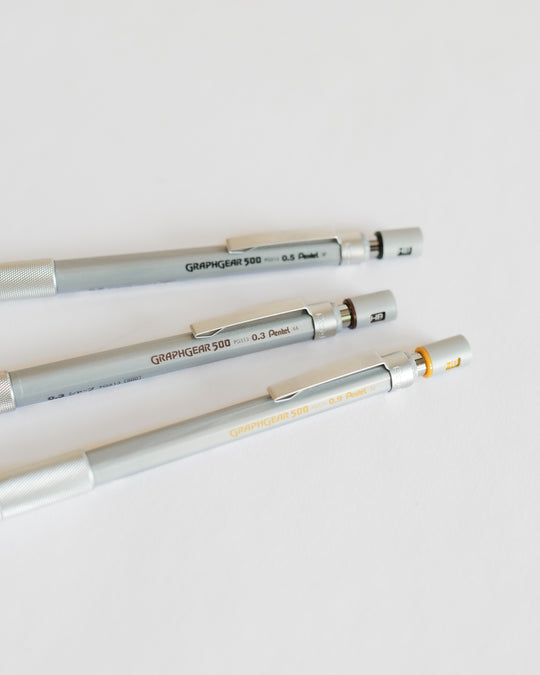 Pentel Mechanical Pencil Graphgear 500 - Metallic Body — Pentel, Japan, at SORT Vancouver