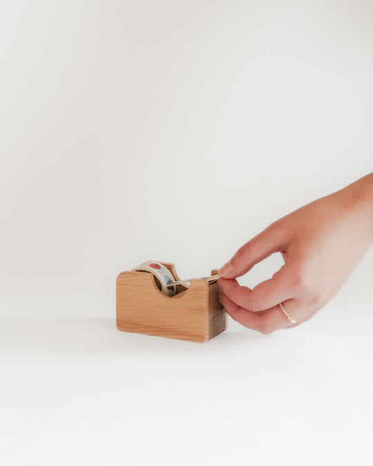 Japanese Oak Tape Dispenser by Oak Village — Oak Village, Japan, at SORT Vancouver