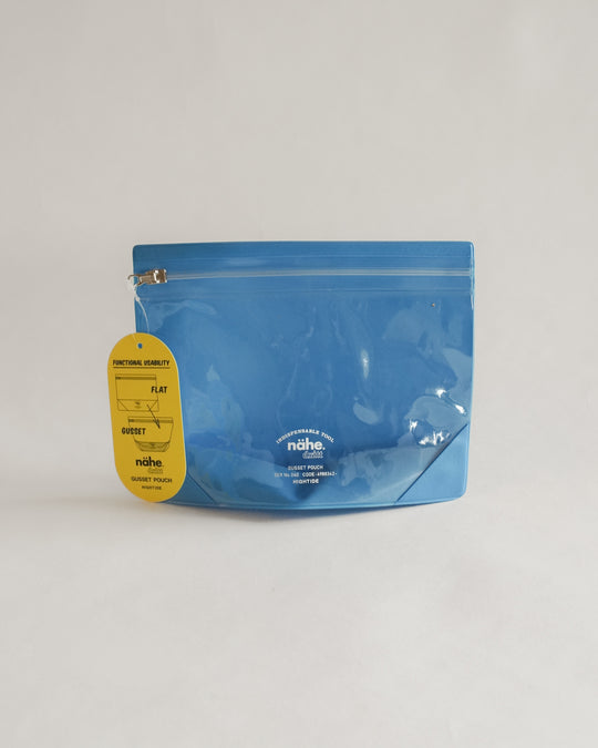 Hightide Gusset Pouch - Medium, 7.2" × 5.6" (NÄHE Collection) — Hightide, Japan, at SORT Vancouver
